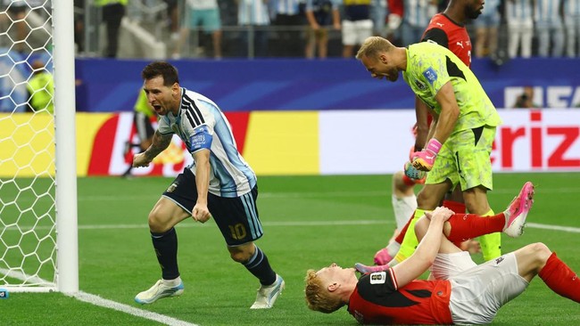 Argentina vs Austria: Brace Lionel Messi Antar La Albiceleste ke 32 Besar!