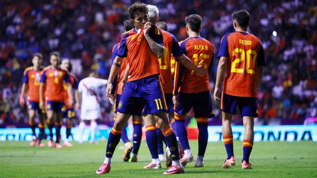 Spanyol Tetap Mengerikan Tanpa Yamal, Sukses Gasak Peru 3-1