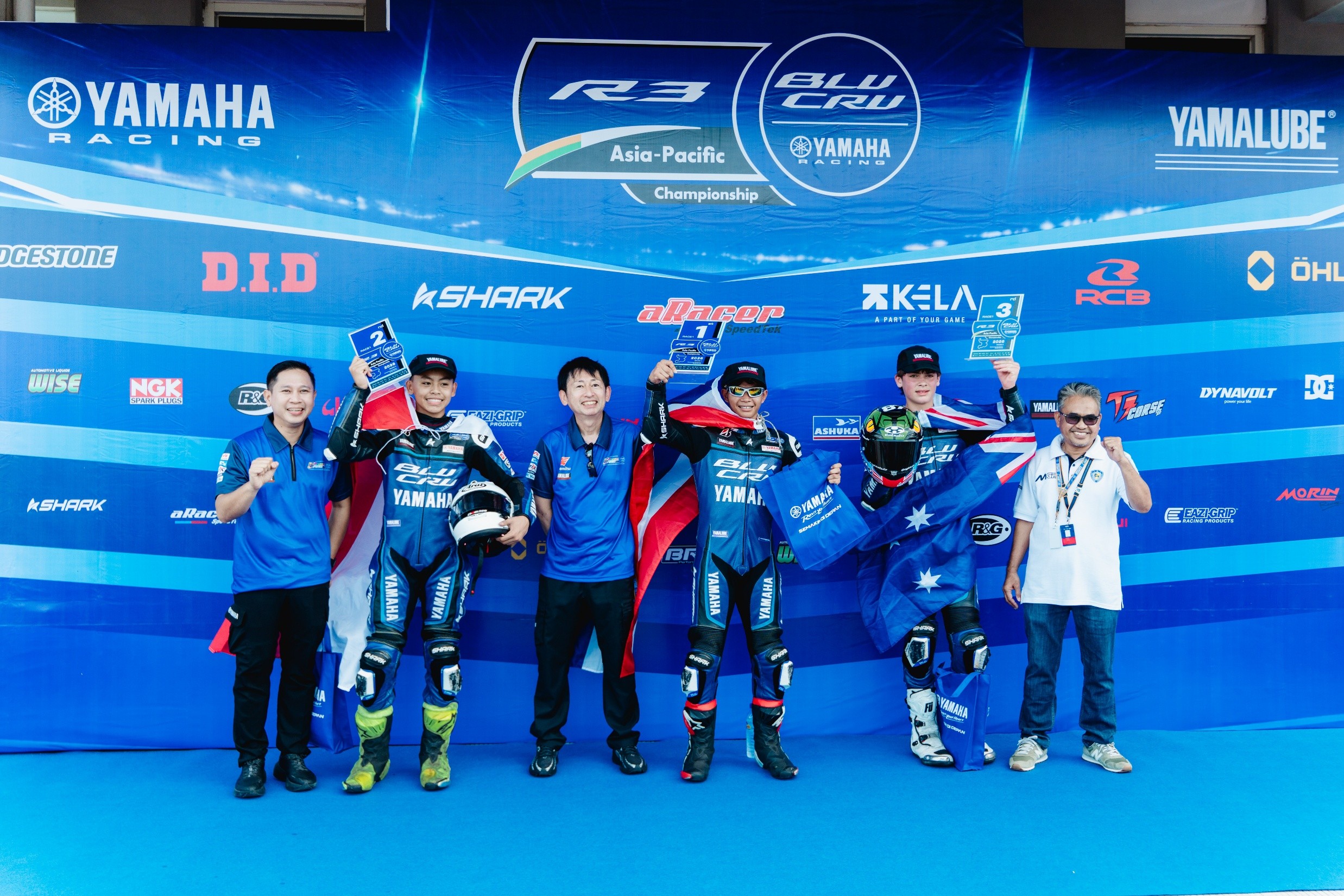 Berprestasi di R3 BLU CRU Asia-Pacific Championship Mandalika, Yamaha Racing Indonesia Buktikan Talenta Masa Depan
