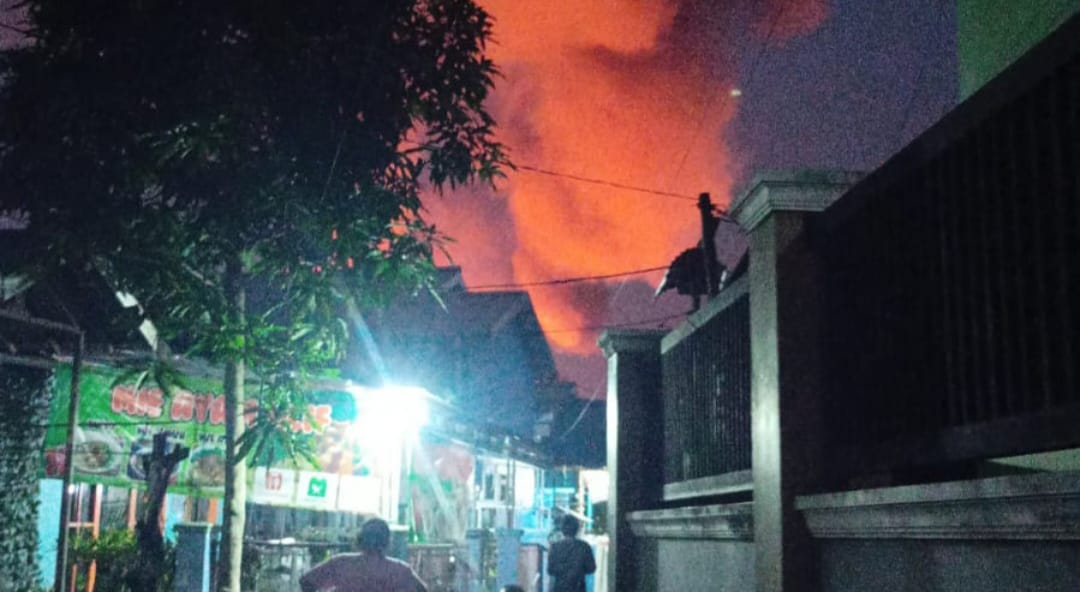 Kebakaran di Kelayan A Banjarmasin, Tiga Rumah Jadi Arang