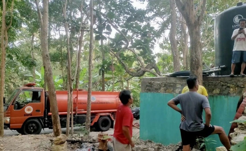 1.387 Warga Bantul Terdampak Kekeringan, BPBD Salurkan 110.000 Liter Air Bersih