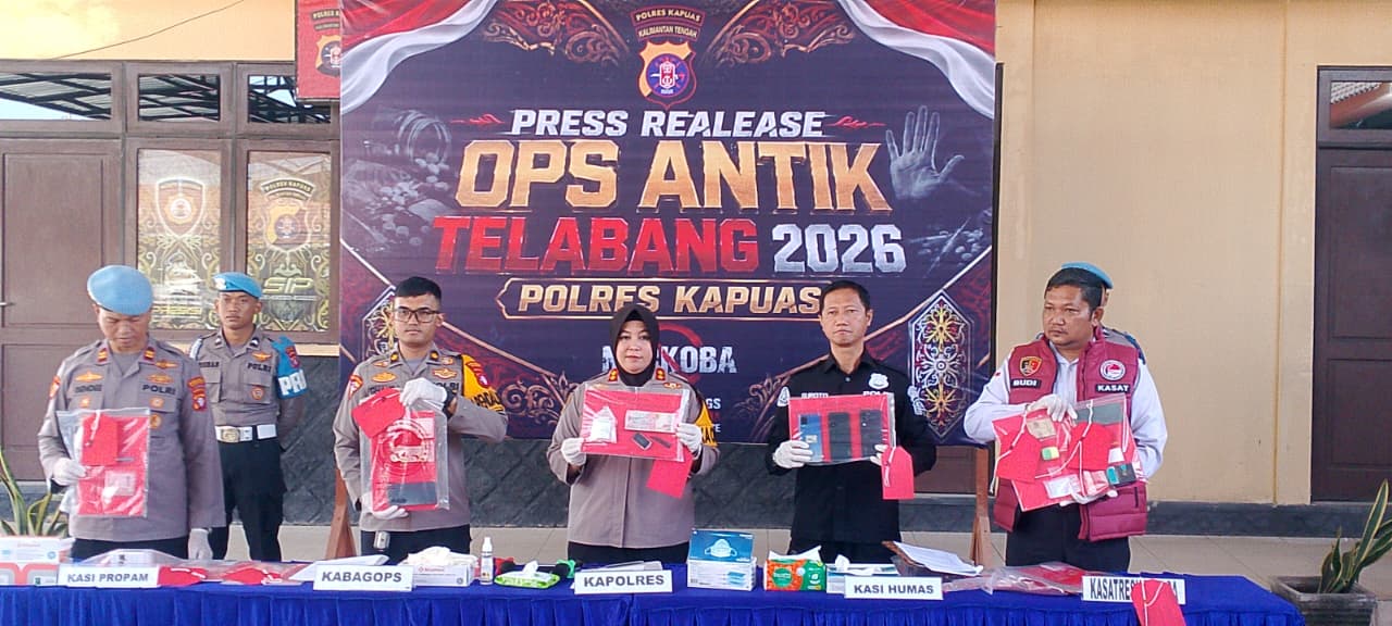 Polres Kapuas Ciduk 8 Tersangka Kasus Penyalahgunaan Narkotika