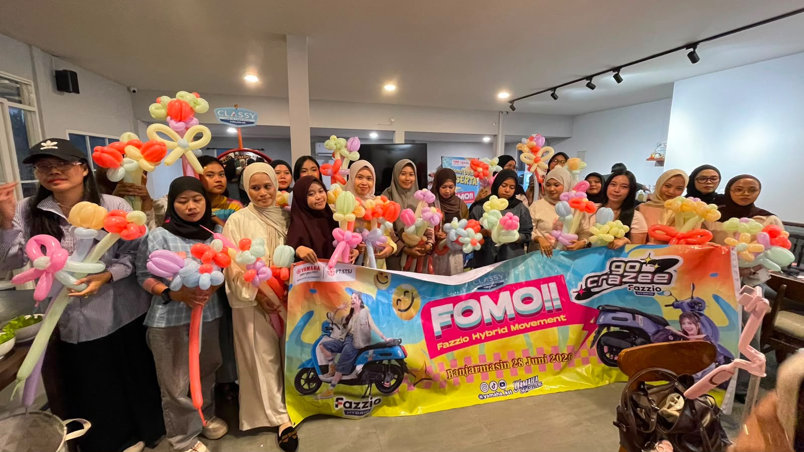 Event FOMO Yamaha Kembali Digeber, Rolling City hingga Flower Ballon Bouquet Class