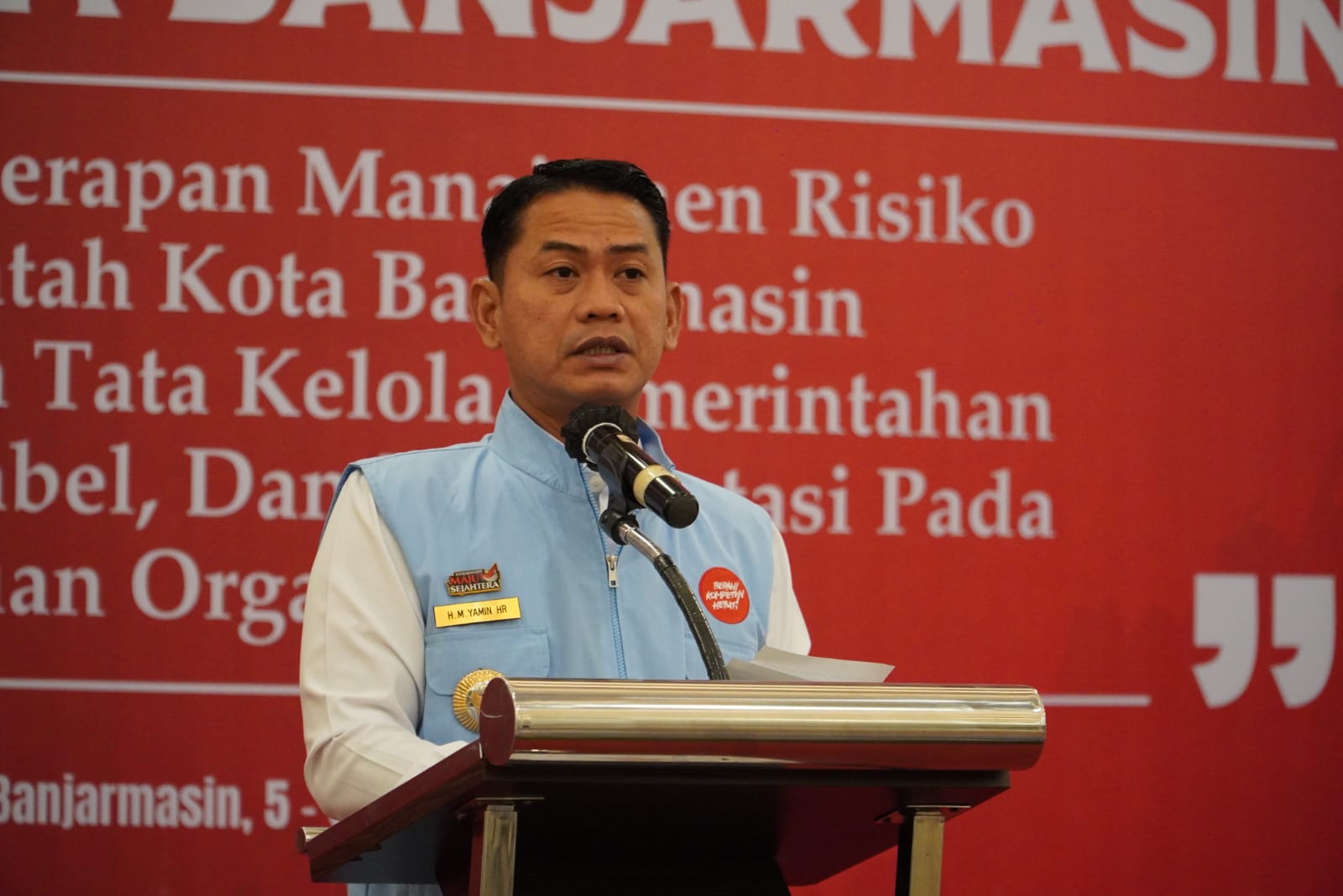 Walikota Tegaskan Pengendalian Gratifikasi dan Manajemen Risiko sebagai Fondasi Pemerintahan Bersih