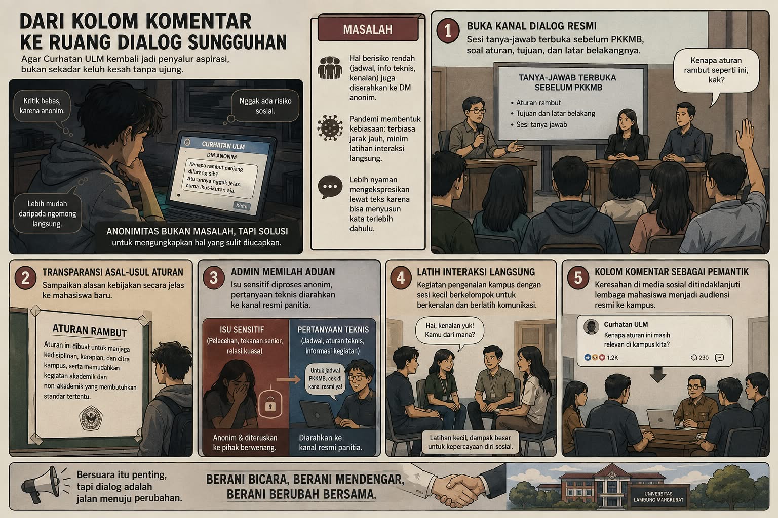 Curhatan ULM: Ruang Aman yang Perlahan Berubah Jadi Tempat Pelarian