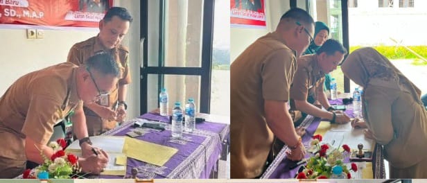 Sertijab Lurah Selat Hulu, Muliadi Gantikan M. Imron Rosikhin