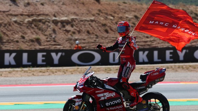 Klasemen MotoGP usai GP Aragon: Marquez Tempel Ketat Jorge Martin