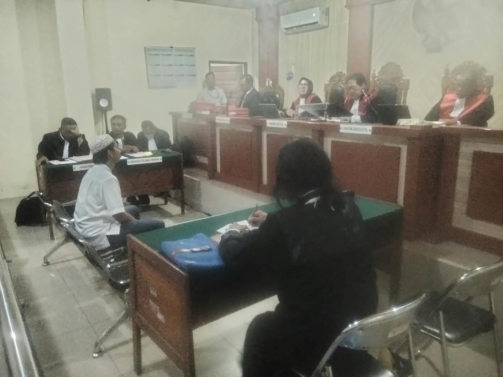 Terdakwa Pembunuhan di Masjid Jami Diganjar 13 Tahun Penjara