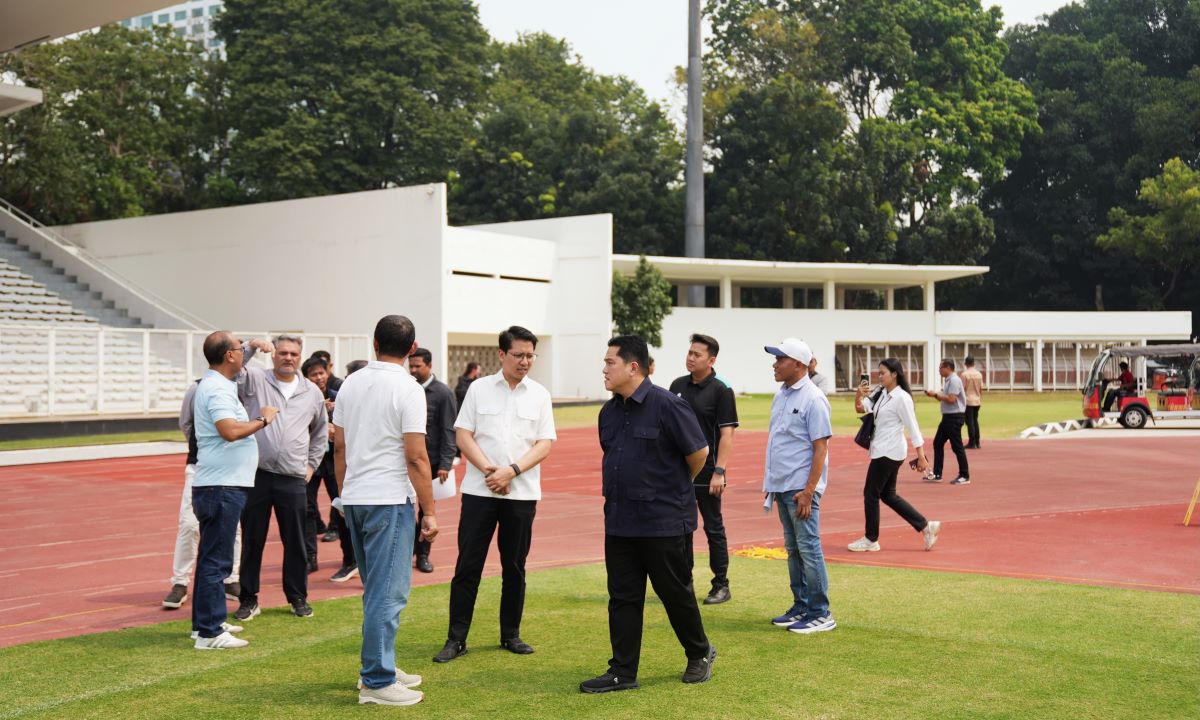 Erick Thohir Cek Kesiapan Lapangan Jelang Timnas Indonesia Turun di FIFA ASEAN Cup 2026
