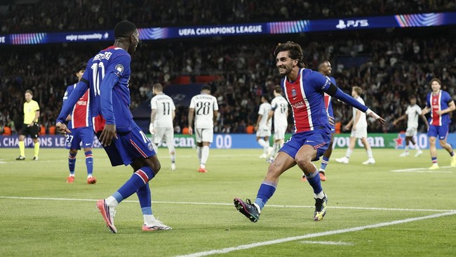 Hasil PSG vs Slovan Bratislava: Ferran Torres Hat-trick, Dembele 2 Gol