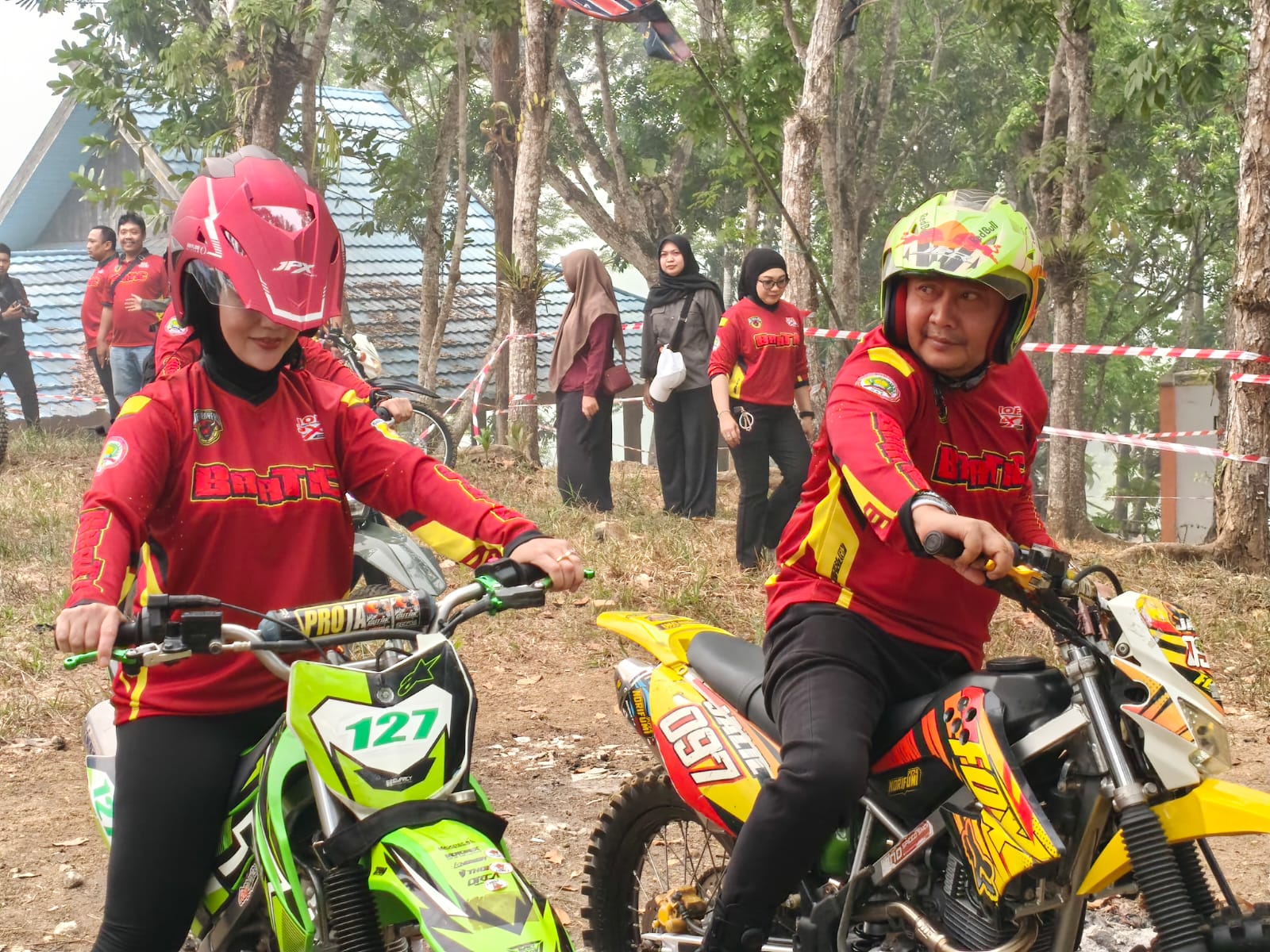 Samsul Rizal Lepas Peserta Trail Jelajah Alam Barabai JAB 9 di Wisata Pagat