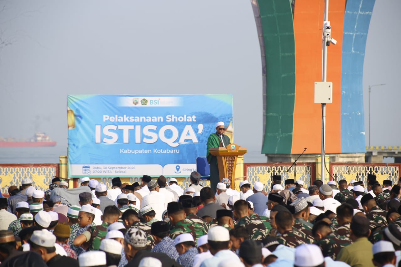 Pemkab Kotabaru Bersama Kemenag Gelar Salat Istisqa, Memohon Hujan dan Keberkahan