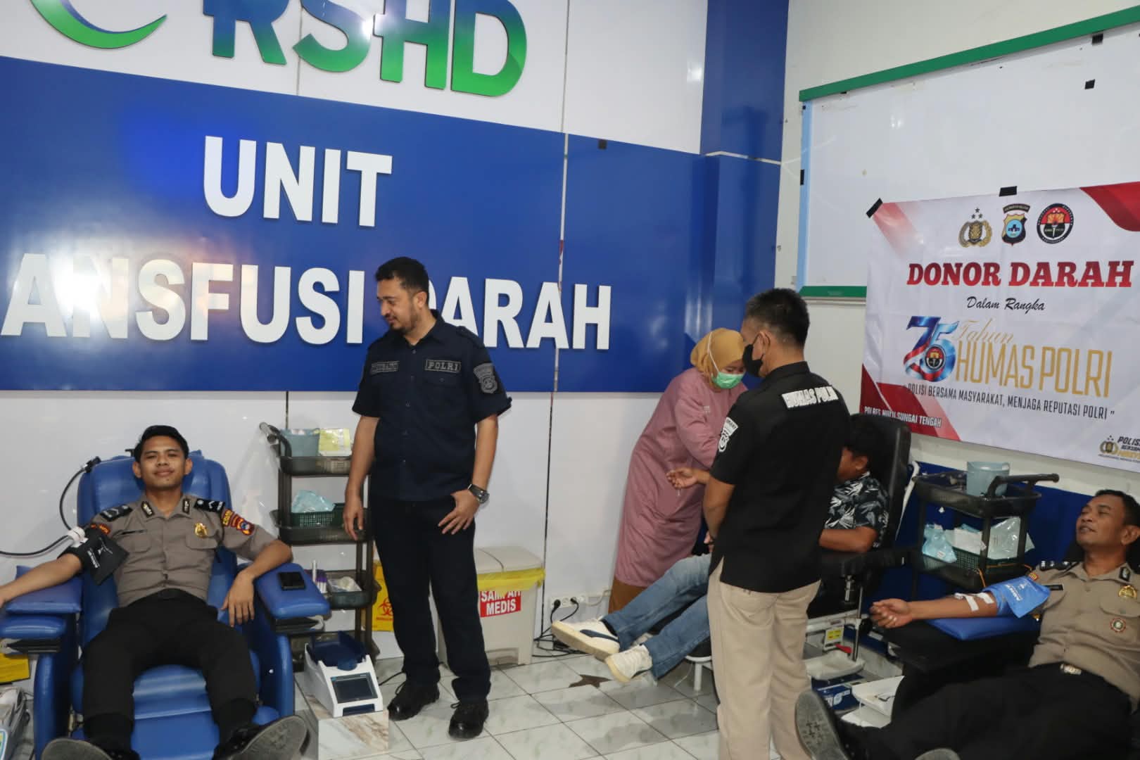 Polres HST Gelar Donor Darah